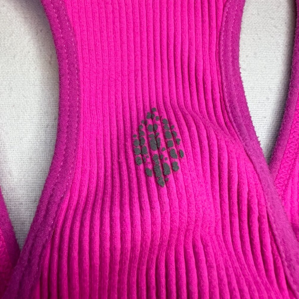 Free People Movement Free Throw Crop Tank Women‎ Medium Ribbed Neon Pink - Picture 5 of 7